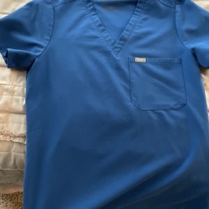 Figs Royal Blue Scrub Set Catarina Top and Kade Bottom